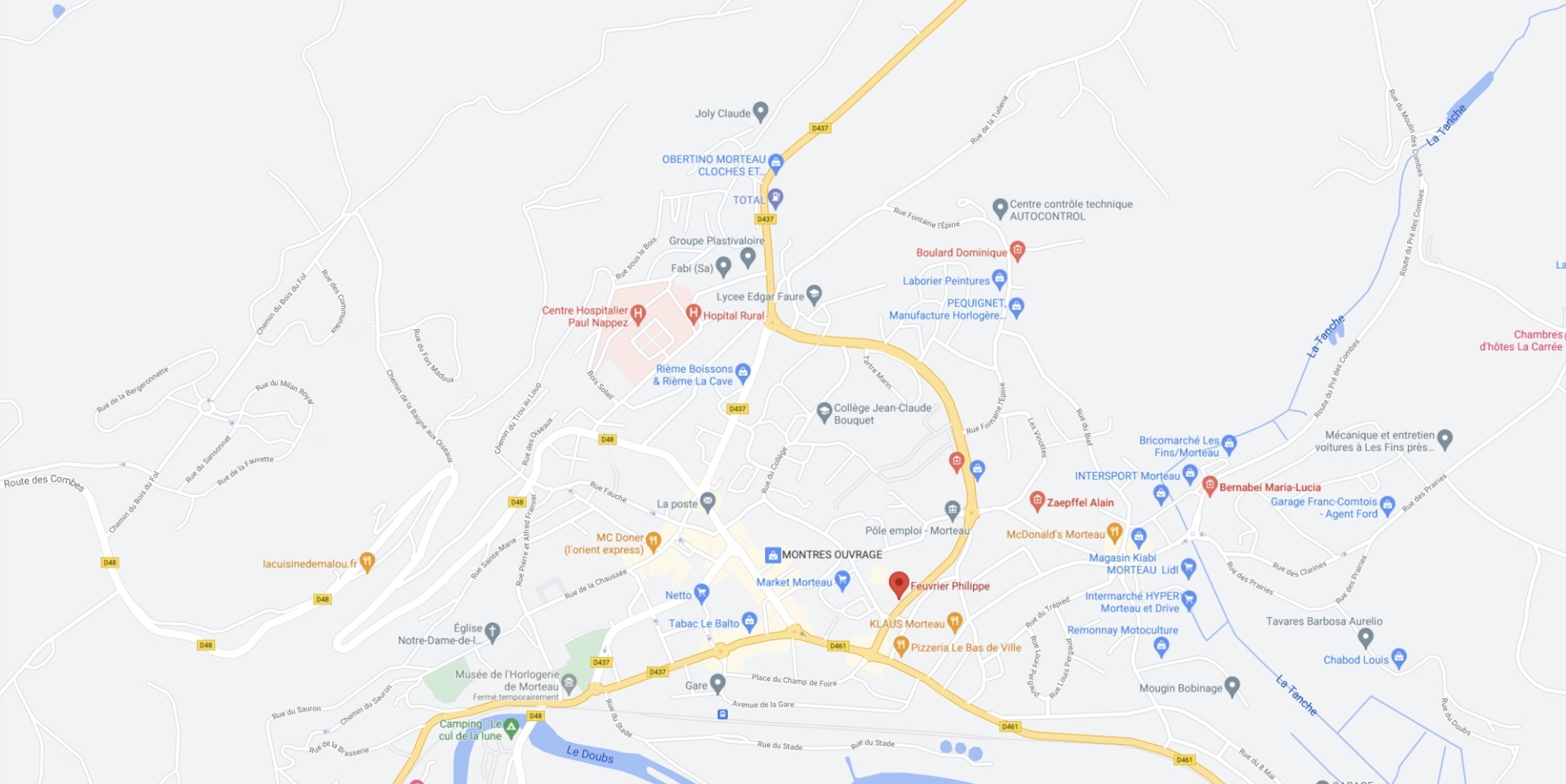 map de morteau